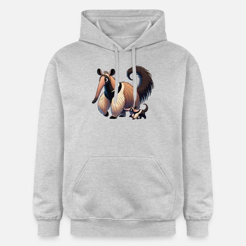 Fourmilieravec enfant - Sweat à capuche Softstyle® Gildan Unisexe - gris clair chiné