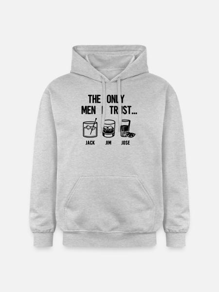 the only men I trust - Gildan Unisex Softstyle® Midweight Hoodie - light heather grey