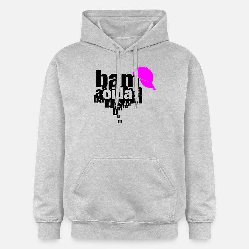 bam bam oida - Sweat à capuche Softstyle® Gildan Unisexe - gris clair chiné