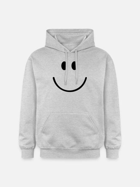 Gesicht - Gildan Unisex Softstyle® Midweight Hoodie - Hellgrau meliert