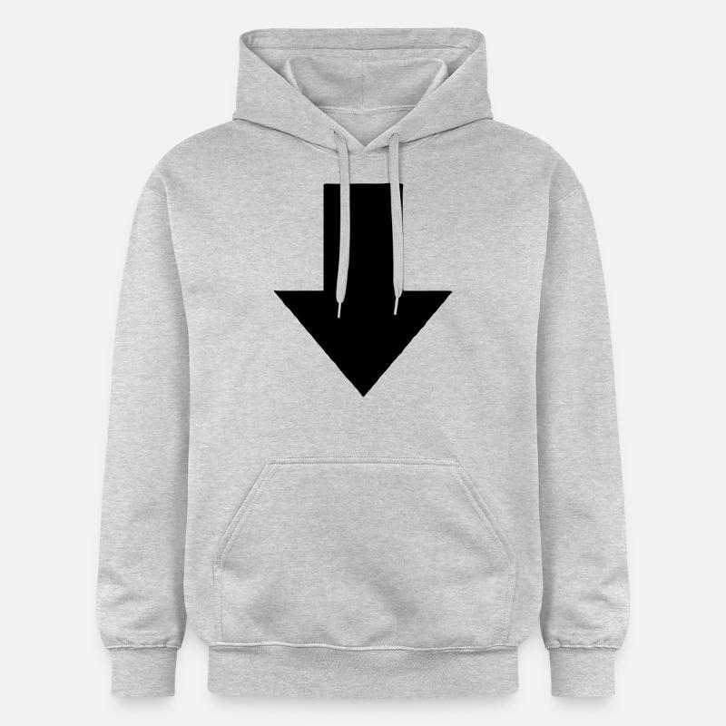 Flèche - Sweat à capuche Softstyle® Gildan Unisexe - gris clair chiné