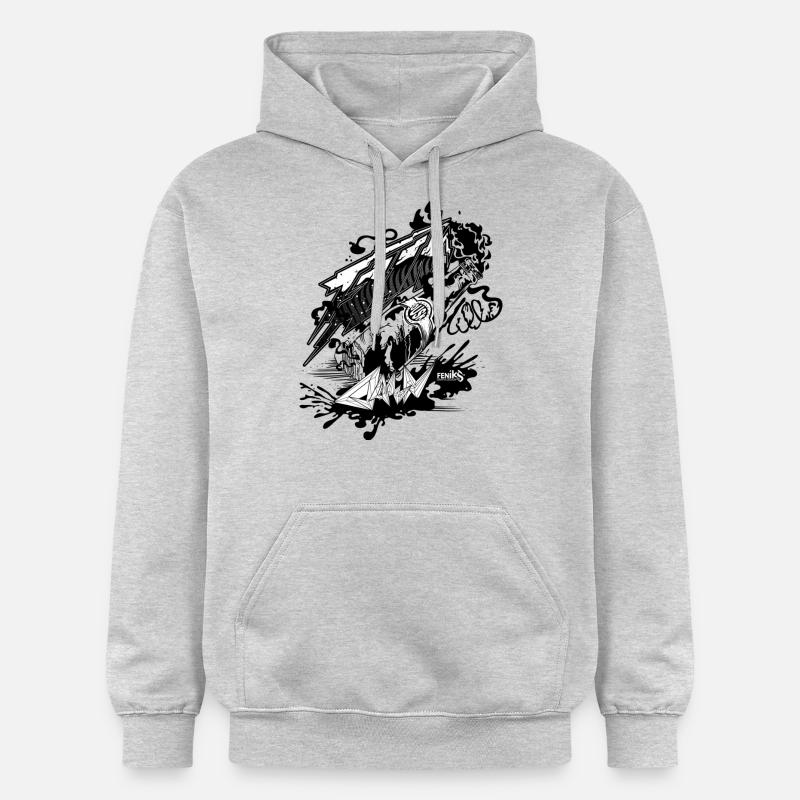 fromdusk - Sweat à capuche Softstyle® Gildan Unisexe - gris clair chiné