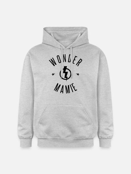 WONDER MAMIE - Sweat à capuche Softstyle® Gildan Unisexe - gris clair chiné