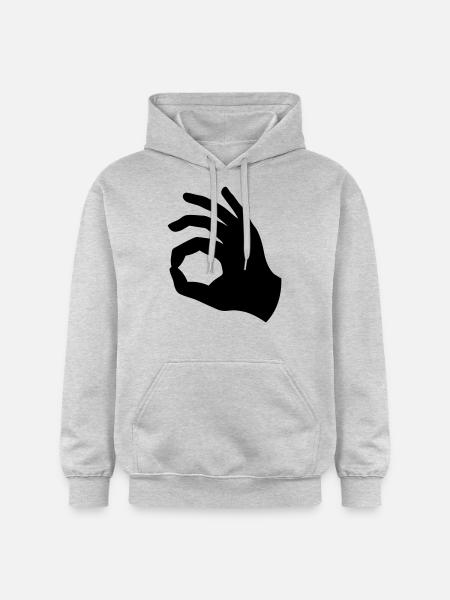 Rein Geschaut - Schwarz - Gildan Unisex Softstyle® Midweight Hoodie - Hellgrau meliert