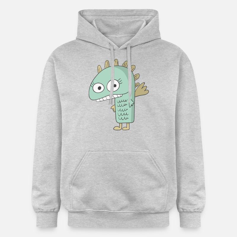 Monstres - Sweat à capuche Softstyle® Gildan Unisexe - gris clair chiné