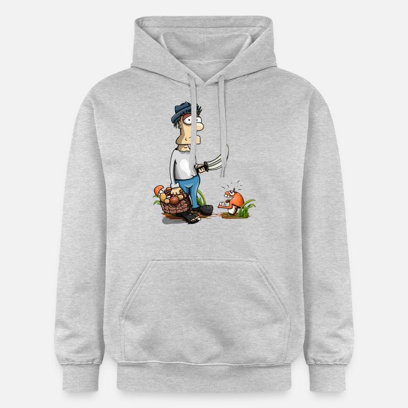 ramasseurs de champignons - Sweat à capuche Softstyle® Gildan Unisexe - gris clair chiné