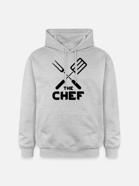 The Chef - Sweat à capuche Softstyle® Gildan Unisexe - gris clair chiné