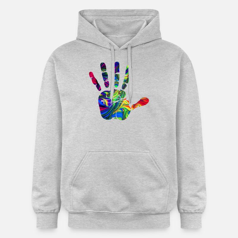 Main - Sweat à capuche Softstyle® Gildan Unisexe - gris clair chiné