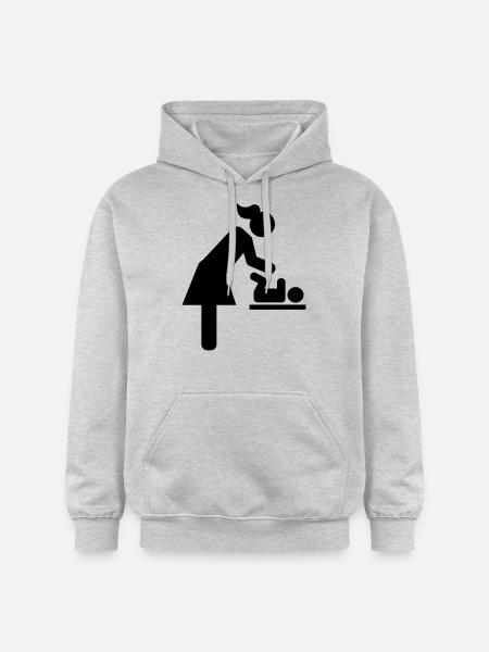 Baby - Gildan Unisex Softstyle® Midweight Hoodie - Hellgrau meliert