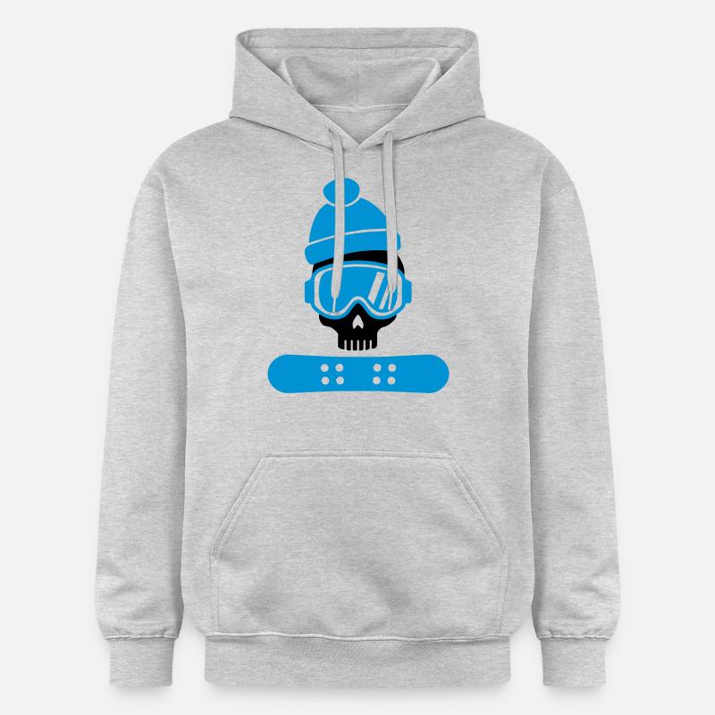 Snowboard - Sweat à capuche Softstyle® Gildan Unisexe - gris clair chiné