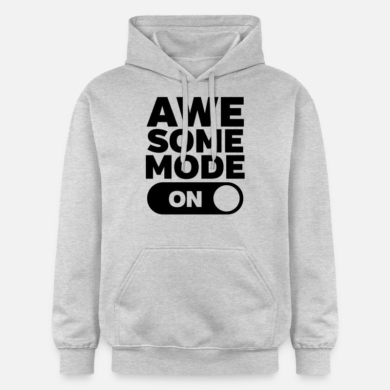 Awesome Mode (On) - Sweat à capuche Softstyle® Gildan Unisexe - gris clair chiné