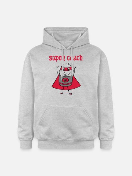 Super coach - Gildan Unisex Softstyle® Midweight Hoodie - Hellgrau meliert