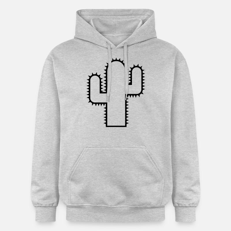 Cactus - Sweat à capuche Softstyle® Gildan Unisexe - gris clair chiné