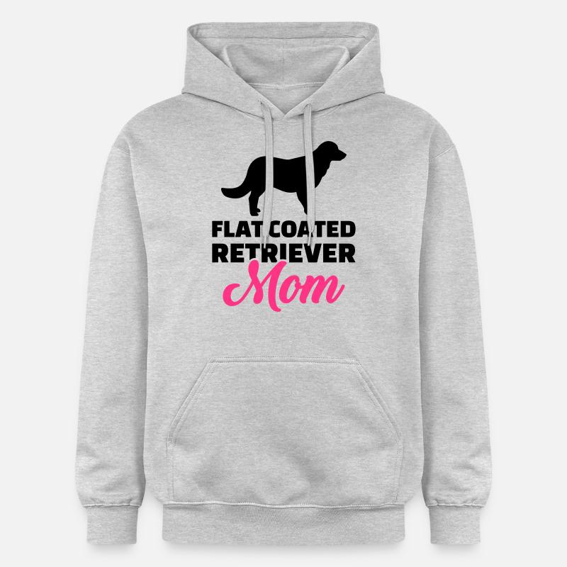 Flat Coated Retriever - Sweat à capuche Softstyle® Gildan Unisexe - gris clair chiné