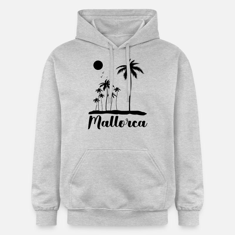 Majorque 1 - Sweat à capuche Softstyle® Gildan Unisexe - gris clair chiné