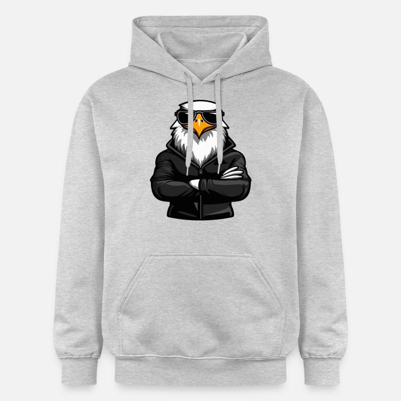 Bande dessinée Adler Eagle - Sweat à capuche Softstyle® Gildan Unisexe - gris clair chiné