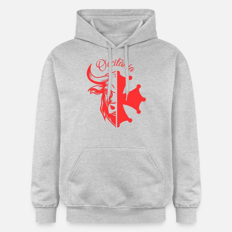 OCCITÀNIA TAUREAU - Sweat à capuche Softstyle® Gildan Unisexe - gris clair chiné