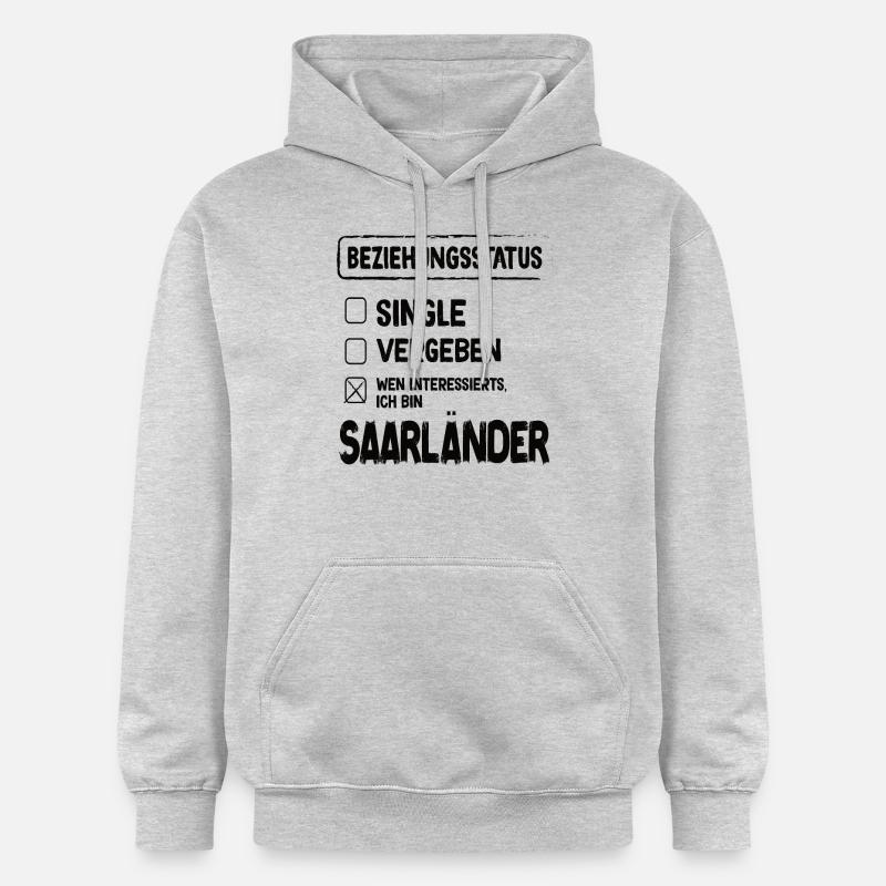 Sarre Relation Situation Sarre - Sweat à capuche Softstyle® Gildan Unisexe - gris clair chiné