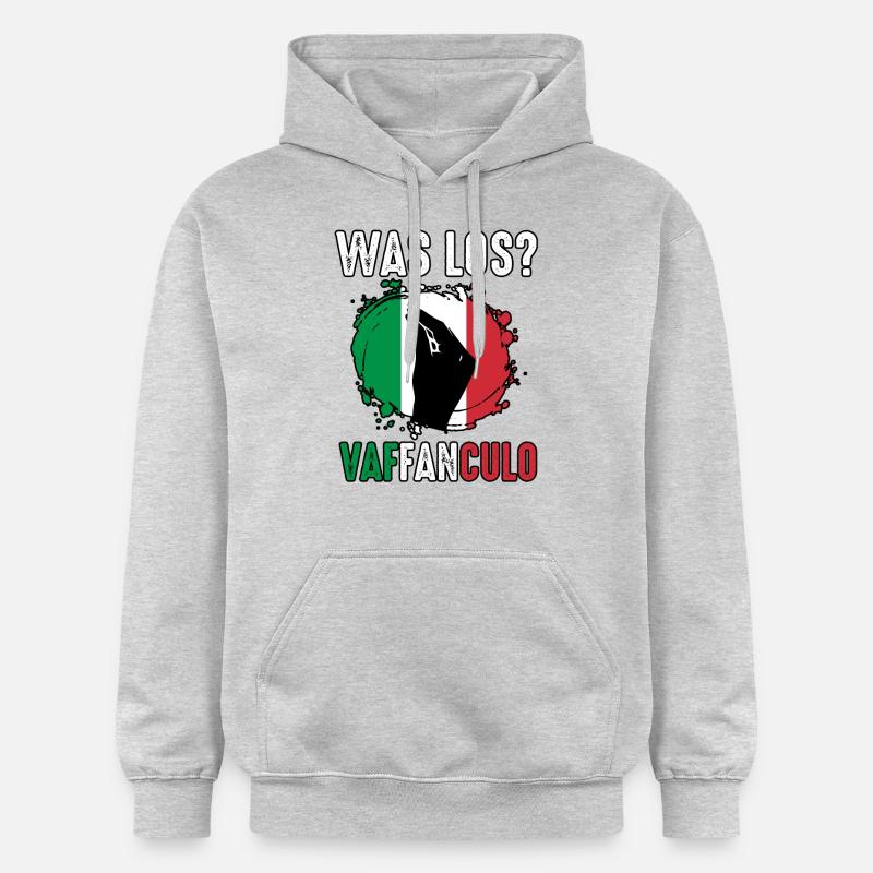Italie Vaffanculo italien - Sweat à capuche Softstyle® Gildan Unisexe - gris clair chiné