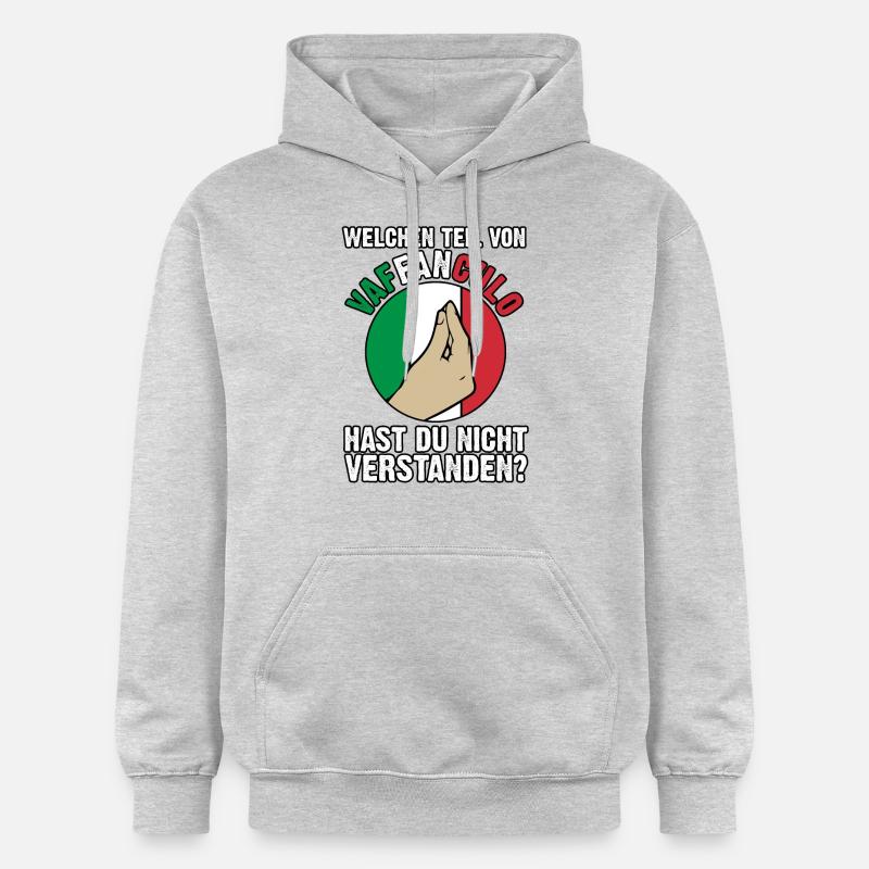 Italie Vaffanculo italien - Sweat à capuche Softstyle® Gildan Unisexe - gris clair chiné