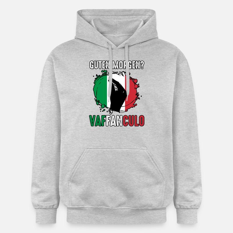 Italie Vaffanculo italien - Sweat à capuche Softstyle® Gildan Unisexe - gris clair chiné