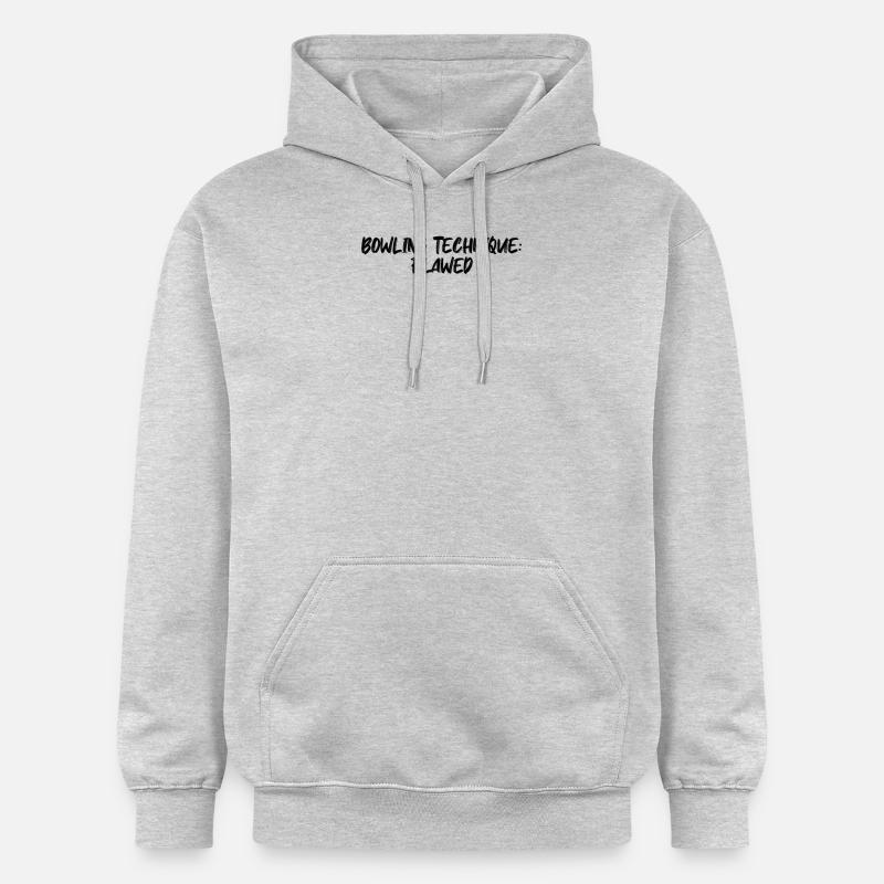 Bowling - Technique de bowling : Imparfaite - Sweat à capuche Softstyle® Gildan Unisexe - gris clair chiné