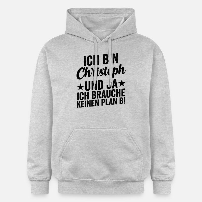 Prénom Chris Christoph - Sweat à capuche Softstyle® Gildan Unisexe - gris clair chiné