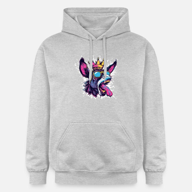 Bande dessinée de l’âne - Sweat à capuche Softstyle® Gildan Unisexe - gris clair chiné