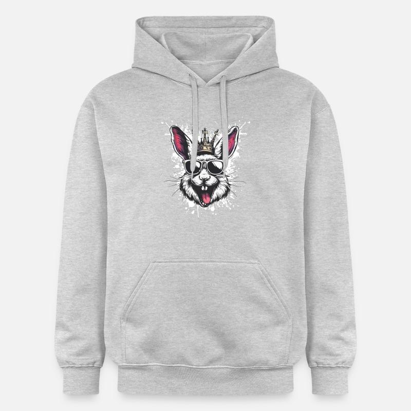 Bande dessinée Bunny - Sweat à capuche Softstyle® Gildan Unisexe - gris clair chiné
