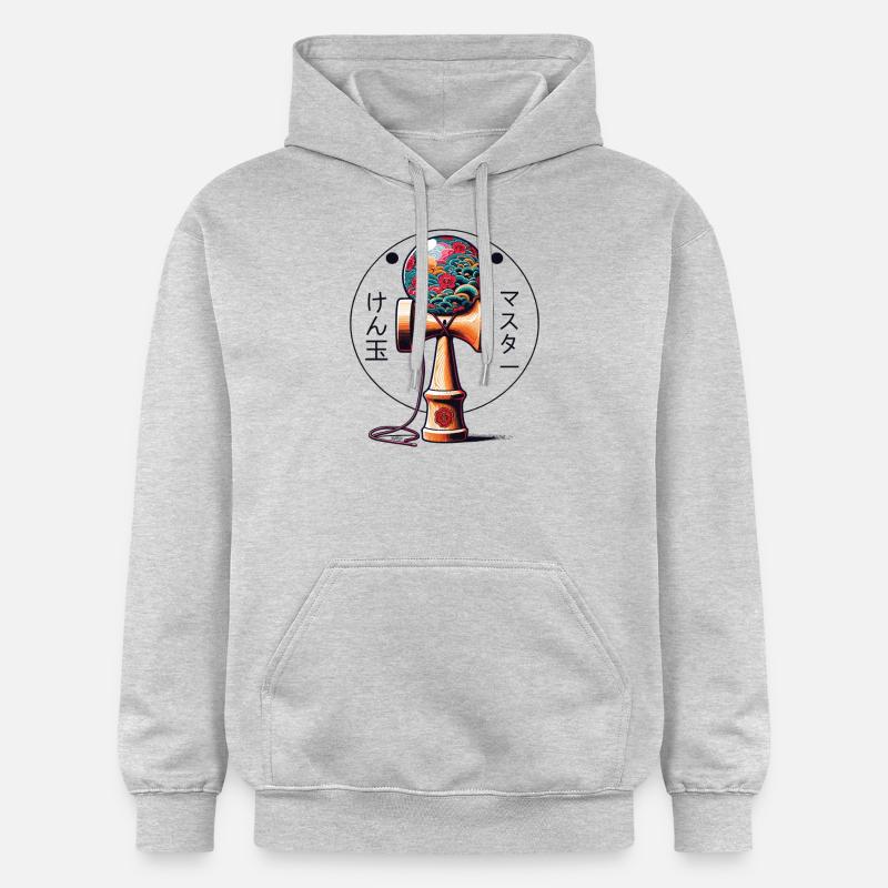 Kendama japonais Maître Kendama - Sweat à capuche Softstyle® Gildan Unisexe - gris clair chiné