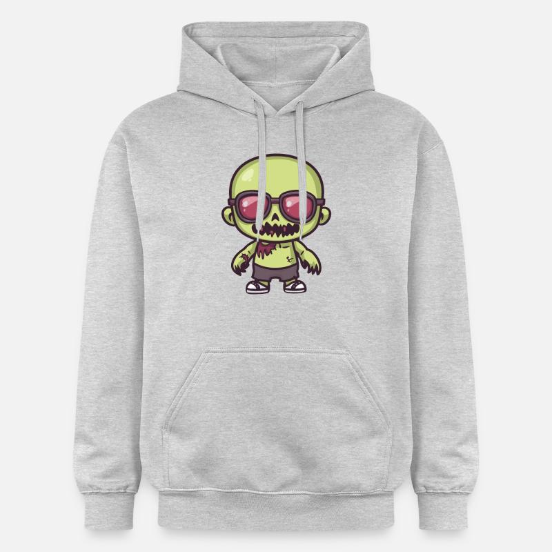 Zombie Halloween Cool - Sweat à capuche Softstyle® Gildan Unisexe - gris clair chiné