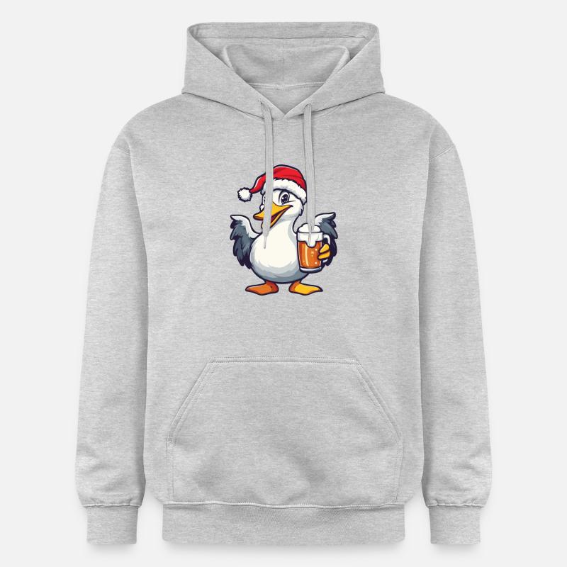 Bière de Noël Goose - Sweat à capuche Softstyle® Gildan Unisexe - gris clair chiné