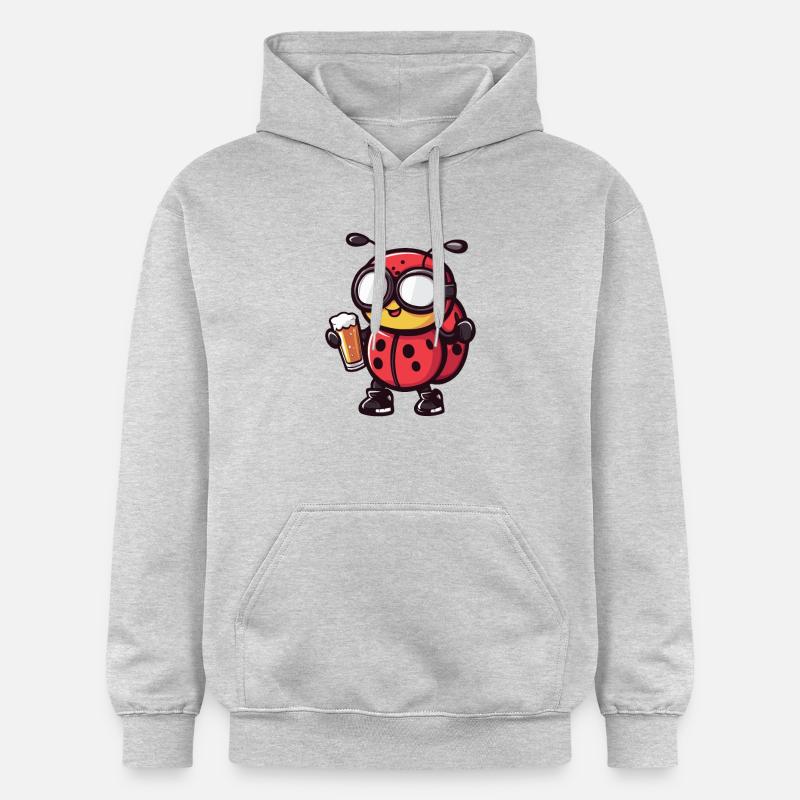 Bière de ski Ladybug - Sweat à capuche Softstyle® Gildan Unisexe - gris clair chiné