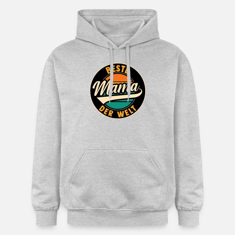 Meilleure maman du monde - Sweat à capuche Softstyle® Gildan Unisexe - gris clair chiné