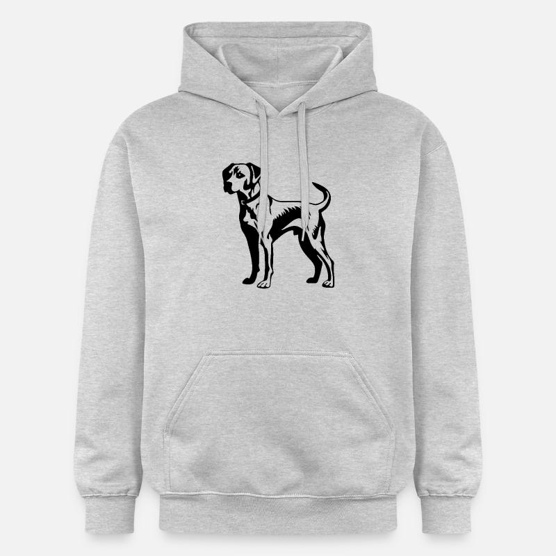 Jack Russell Terrier Chien - Sweat à capuche Softstyle® Gildan Unisexe - gris clair chiné