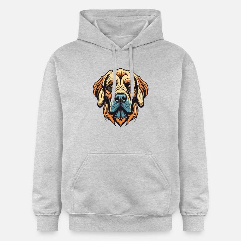 Portrait de chien Kangal - Sweat à capuche Softstyle® Gildan Unisexe - gris clair chiné
