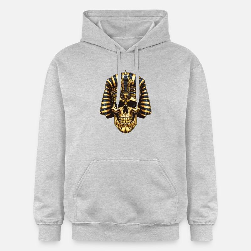 Crâne de pharaon - Sweat à capuche Softstyle® Gildan Unisexe - gris clair chiné