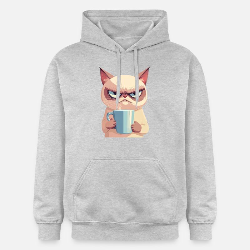 Grumpy Style: with Coffee - Gildan Unisex Softstyle® Midweight Hoodie - light heather grey