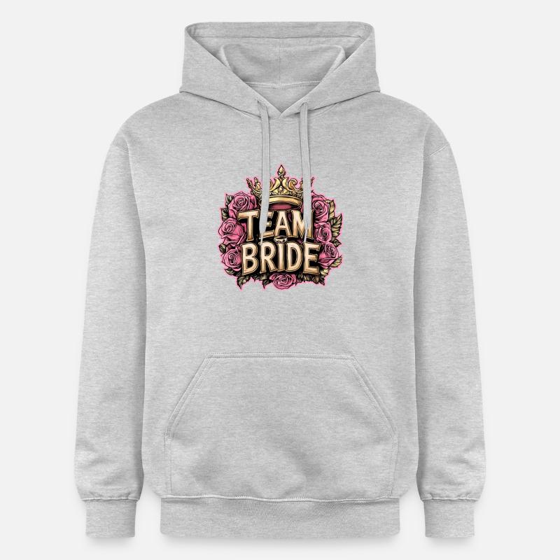 Équipe Mariée Mariage Poule - Sweat à capuche Softstyle® Gildan Unisexe - gris clair chiné