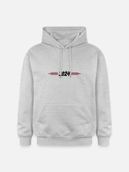 Année 2024 - Sweat à capuche Softstyle® Gildan Unisexe - gris clair chiné