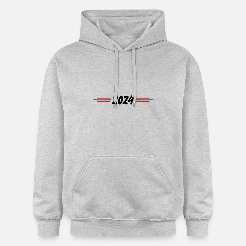 Année 2024 - Sweat à capuche Softstyle® Gildan Unisexe - gris clair chiné