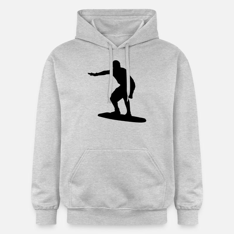 Surfeurs surfeurs surf surfeurs surfeurs - Sweat à capuche Softstyle® Gildan Unisexe - gris clair chiné