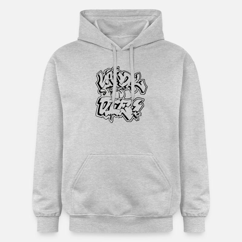 vandale ou mis noir - Sweat à capuche Softstyle® Gildan Unisexe - gris clair chiné