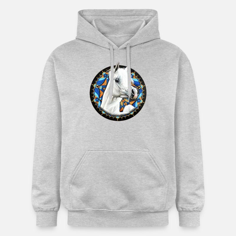 Valack - Sweat à capuche Softstyle® Gildan Unisexe - gris clair chiné