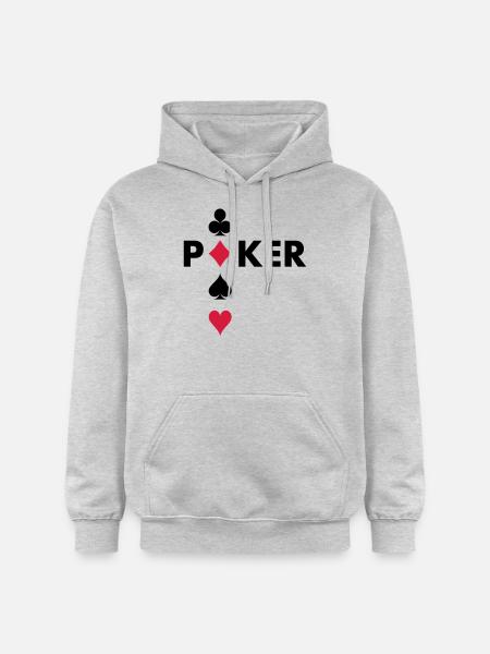 Poker player - Gildan Unisex Softstyle® Midweight Hoodie - light heather grey