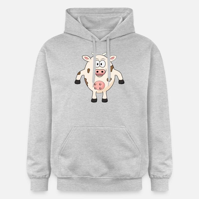 Grosse vache - Sweat à capuche Softstyle® Gildan Unisexe - gris clair chiné
