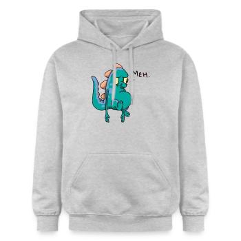 mostro - Felpa con cappuccio unisex Softstyle® Gildan con grammatura media - grigio chiaro melange - Fronte - Liana (172cm) & Jaron (178cm)