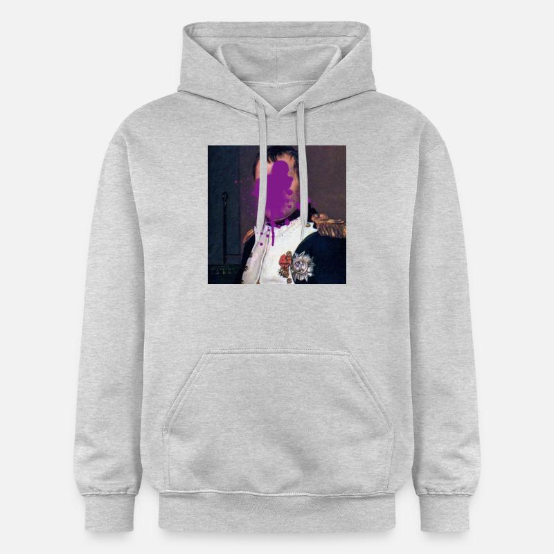 Graffiti Napoléon - Sweat à capuche Softstyle® Gildan Unisexe - gris clair chiné