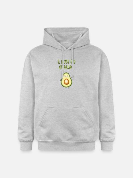 I love avocado gift - Gildan Unisex Softstyle® Midweight Hoodie - light heather grey