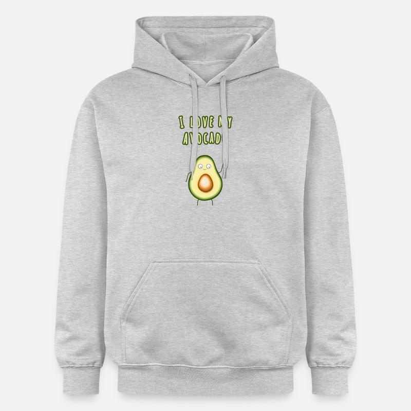 J'aime le cadeau d'avocat - Sweat à capuche Softstyle® Gildan Unisexe - gris clair chiné